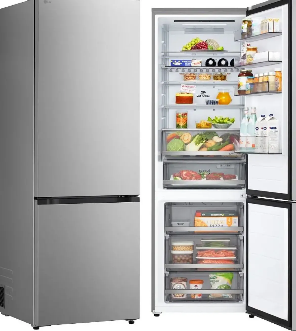 Frigorífico Combi Inox Clase D LG GBBW322DPY