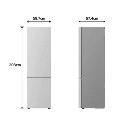 Frigorífico Combi Inox No Frost Clase D LG GBBSJ21DPY