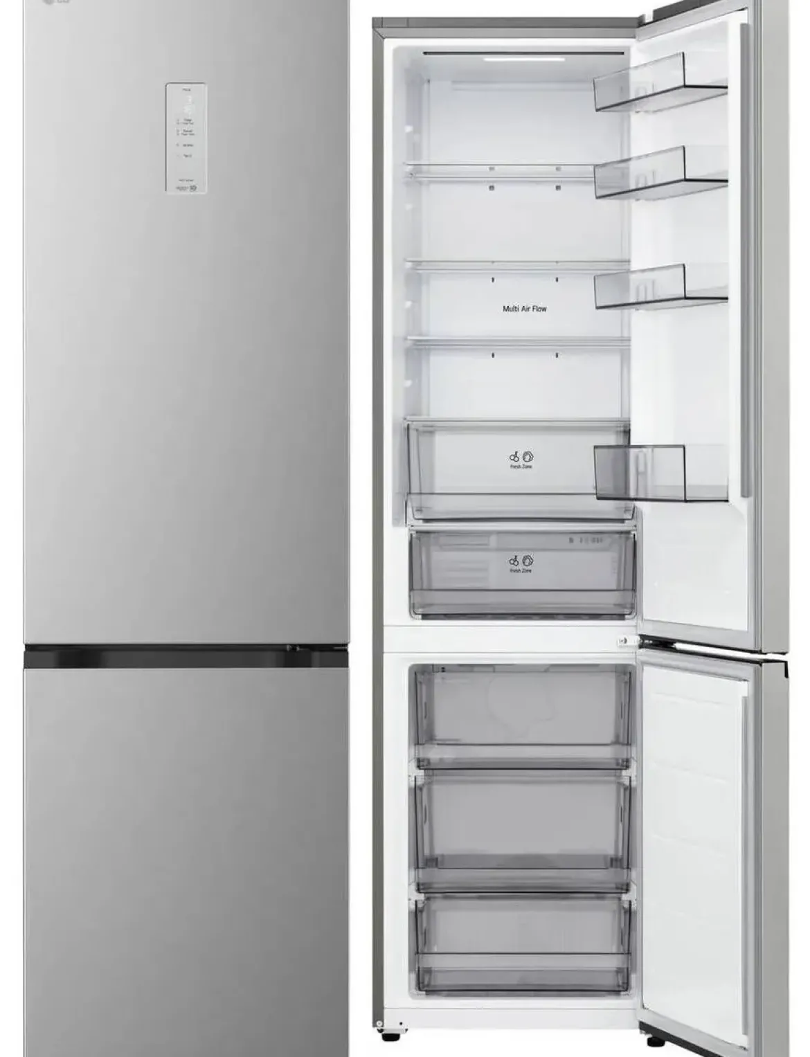 Frigorífico Combi Inox No Frost Clase D LG GBBSJ21DPY