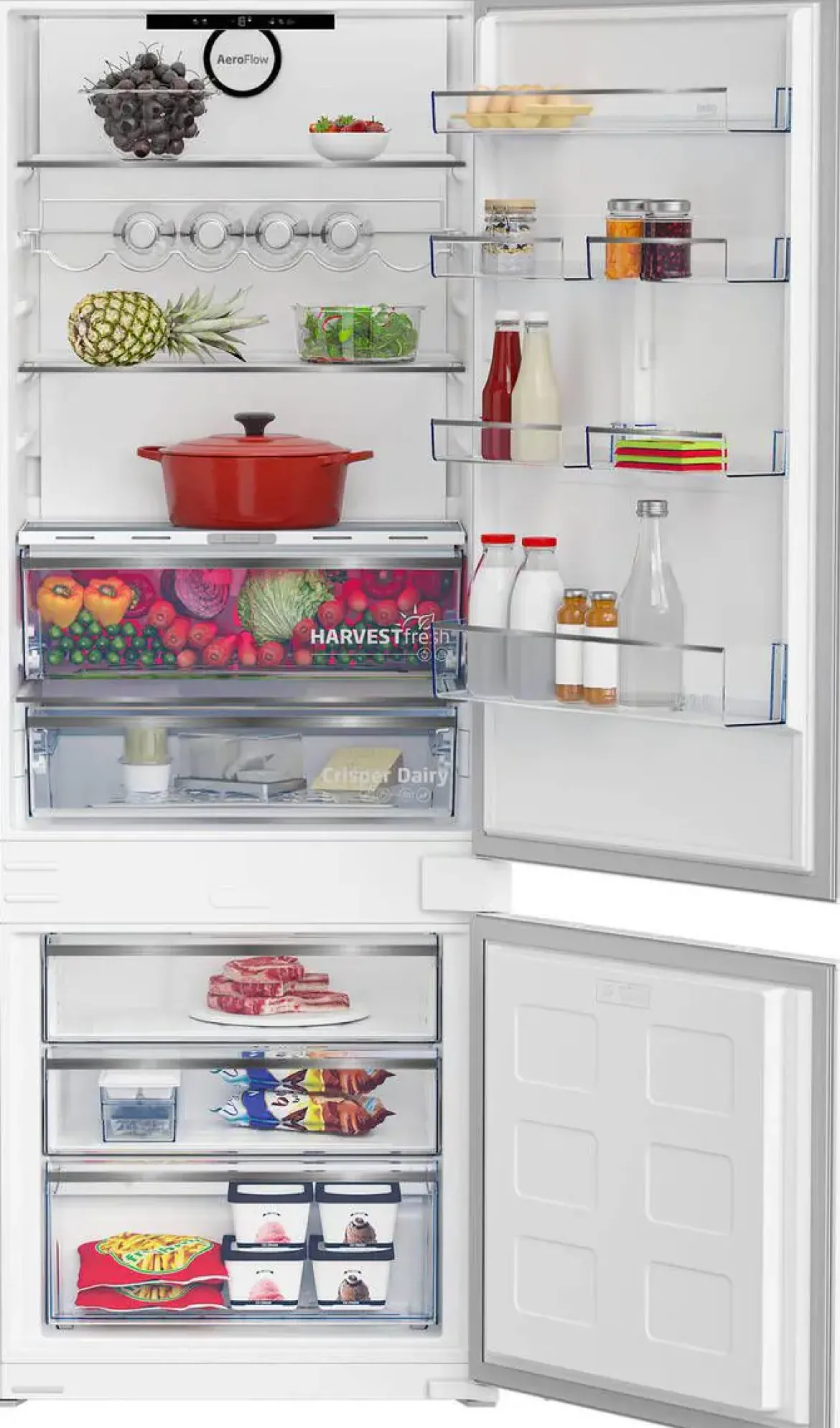 Frigorífico Combi Integrable Beko NEO FROST 370 L BCNE400E40SN