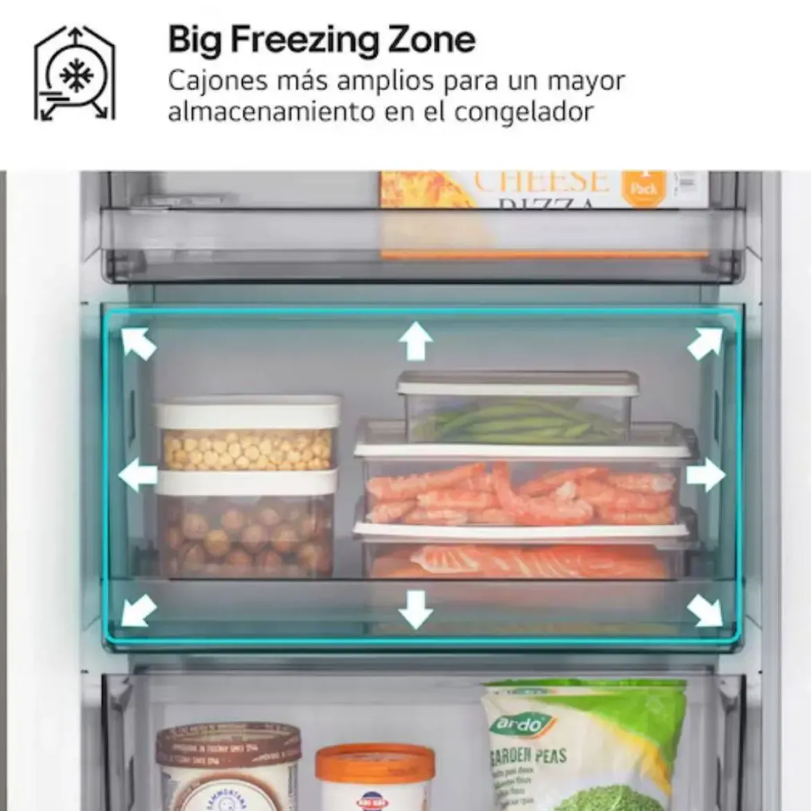 Frigorífico Combi LG Inox Door Cooling GSJ11Y
