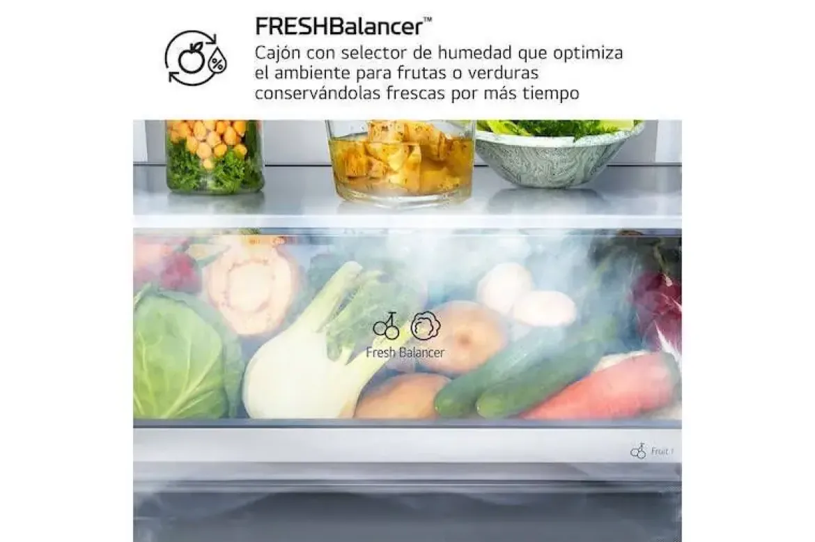 Frigorífico Combi LG 375L No Frost Blanco GBBS322CSW