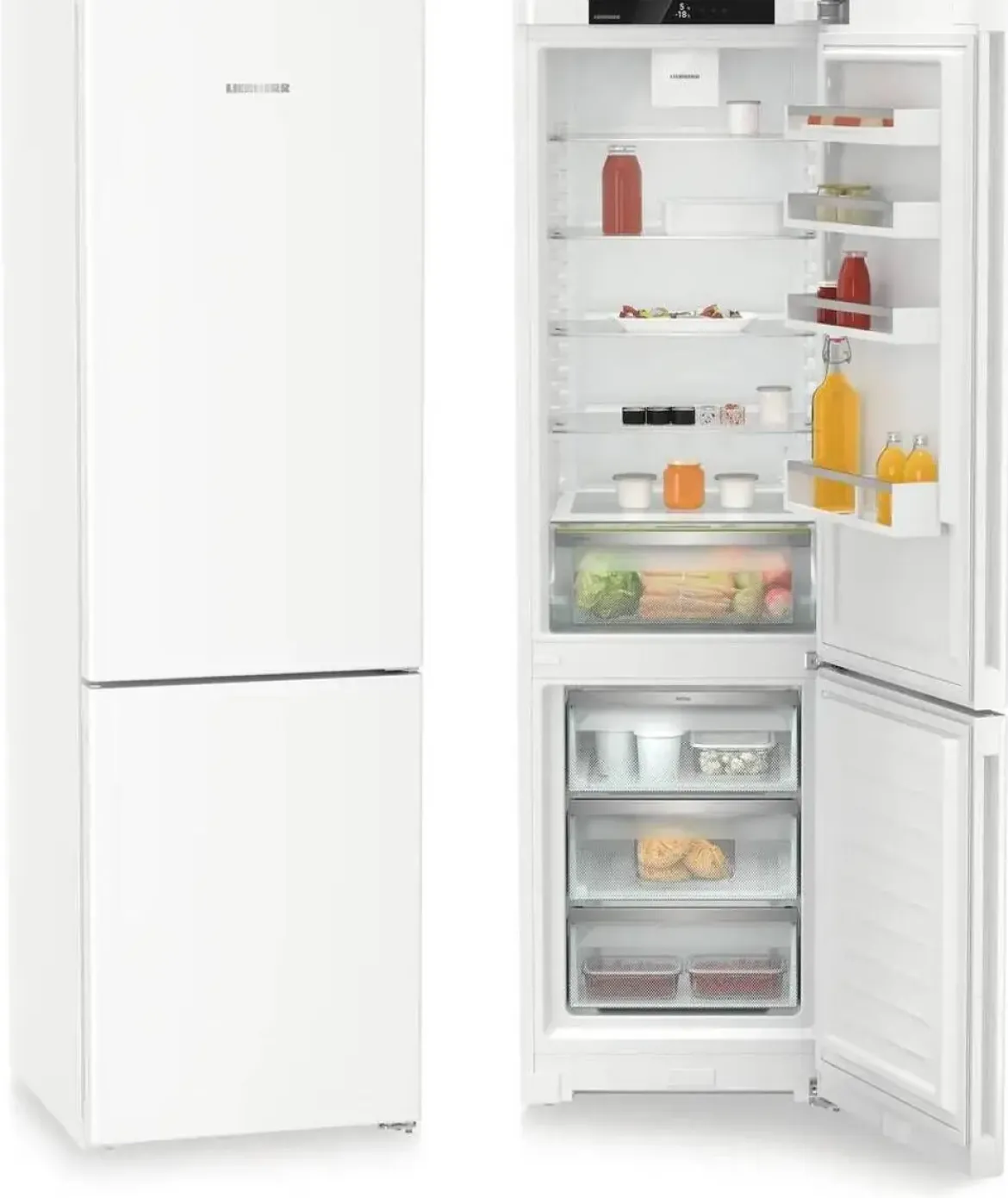Frigorífico Combi LIEBHERR PURE No Frost 371 L Blanco Clase D CND5703
