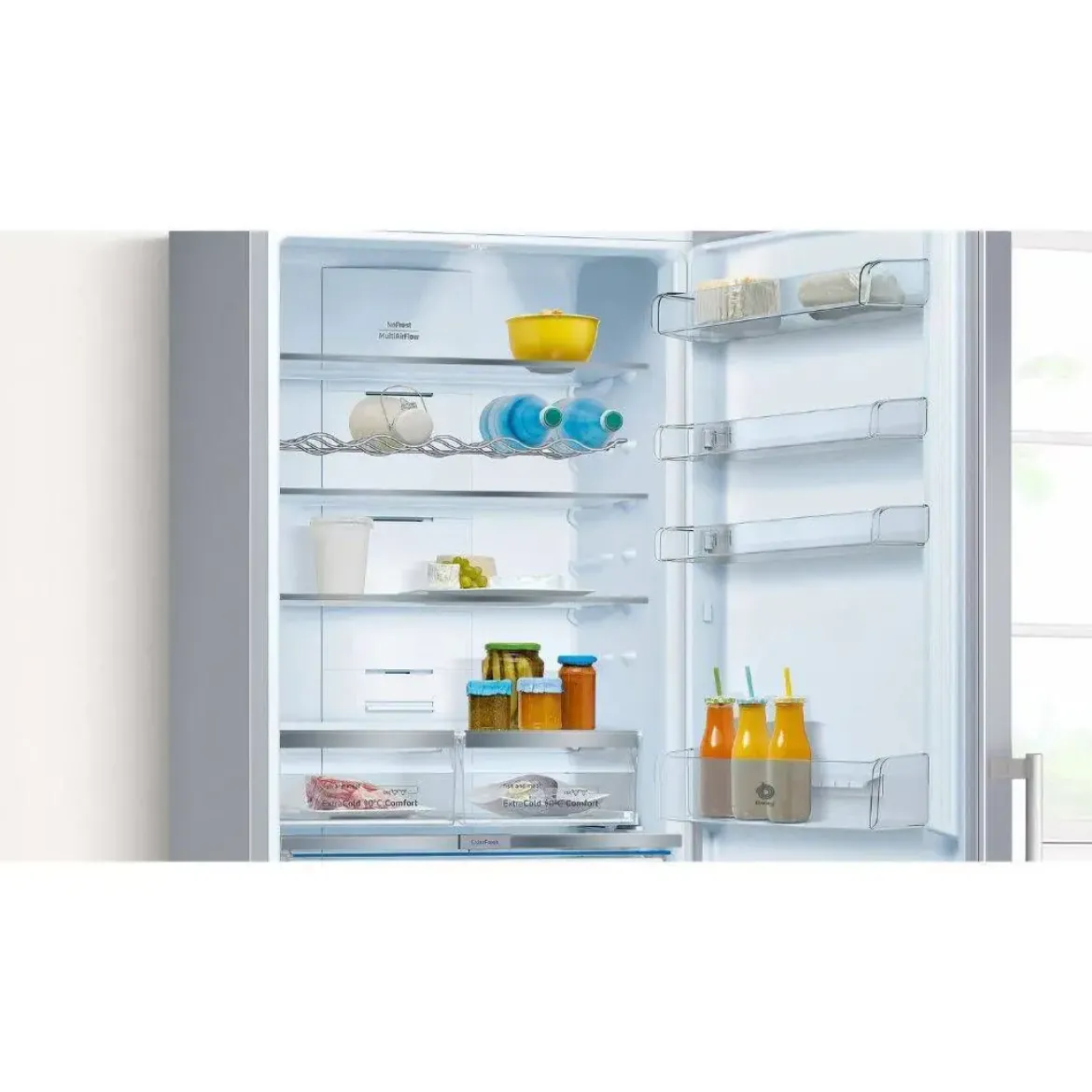 Frigorífico Combi 435L Inox Clase E BALAY 3KFE777XE