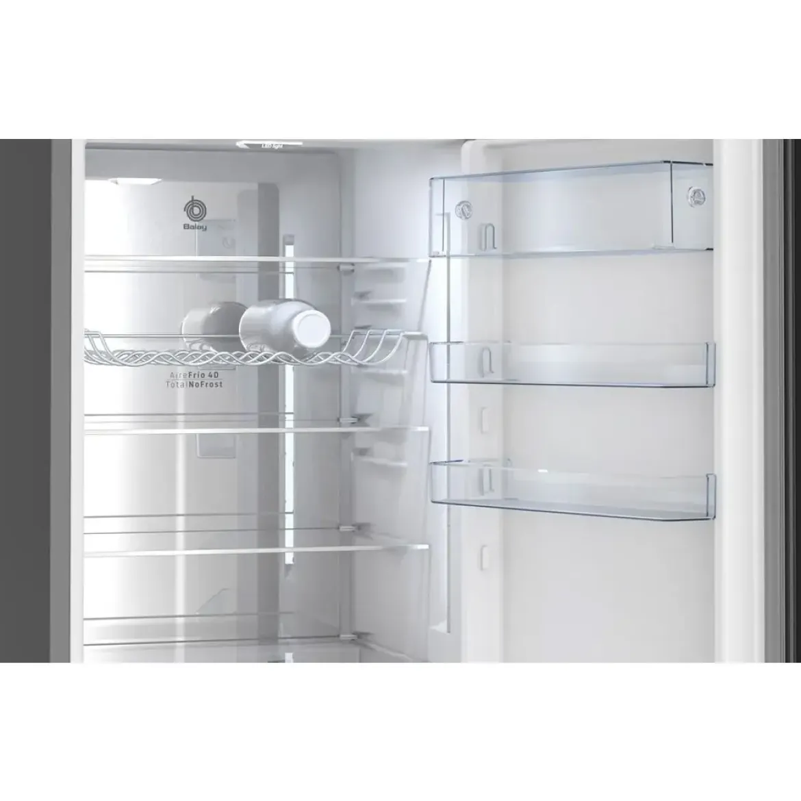Frigorífico Combinado No Frost en Cristal Negro BALAY 3KFC869NI