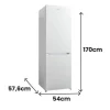 Frigorífico Combi No Frost Clase E INFINITON FGC-236C70WEM