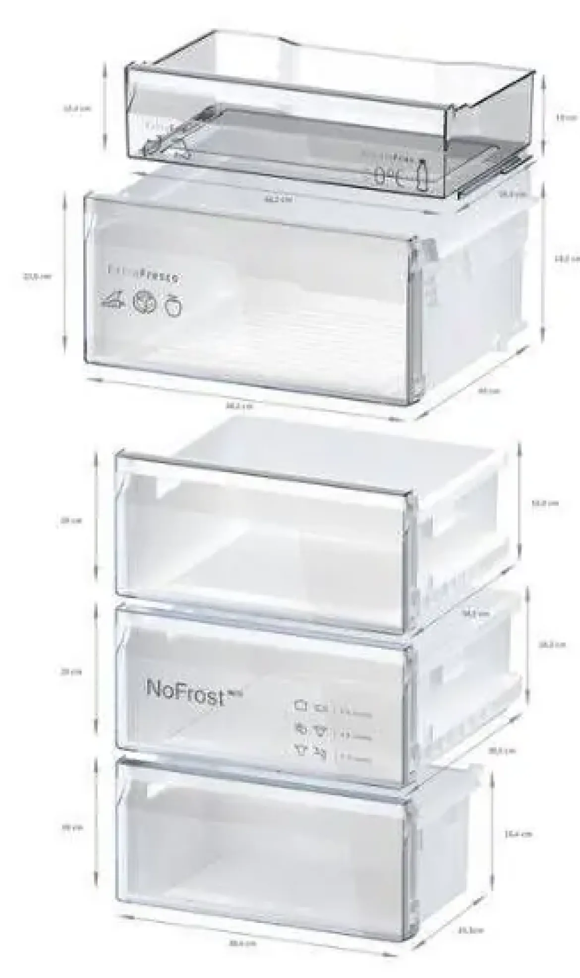 Frigorífico Combi No Frost Cristal Blanco Eficiente 3KFD855BI