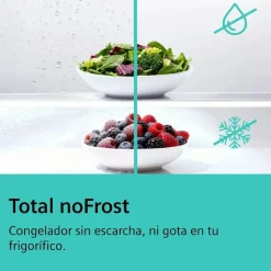 Frigorífico Combi SIEMENS NoFrost Acero Negro Antihuellas KG39NVXCG