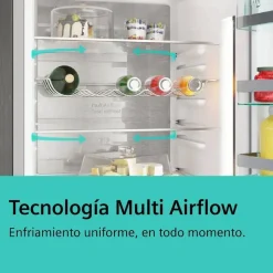 Frigorífico Combi SIEMENS NoFrost Acero Negro Antihuellas KG39NVXCG