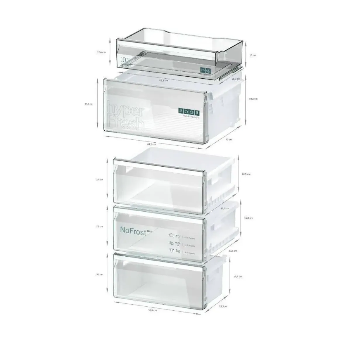 Frigorífico Combi SIEMENS NoFrost Inox Clase D 203 cm KG39NVIDG