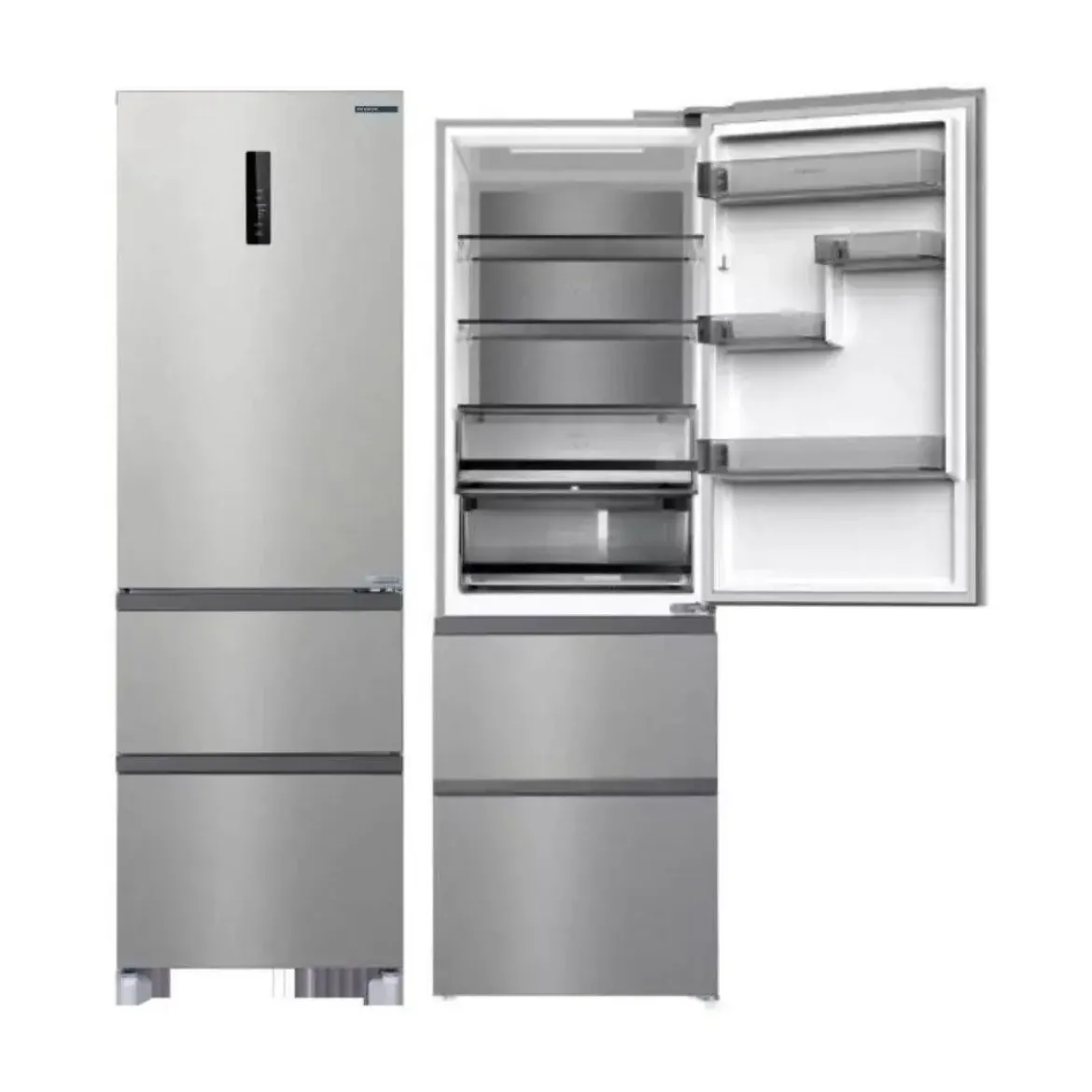 Frigorífico INFINITON Combi No Frost 401L Inox E FRD401T91XEM