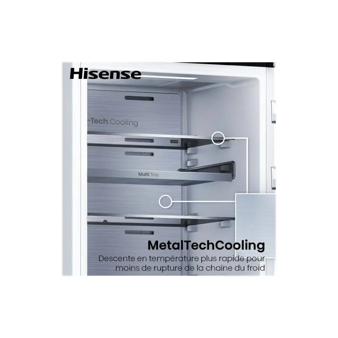 Frigorífico Integrable Hisense No Frost 300L Clase E RL3B303SAWE