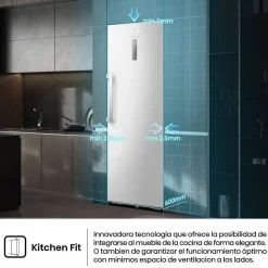 Frigorífico 1 Puerta Hisense No Frost 372 L Blanco RL3K370SEWE1