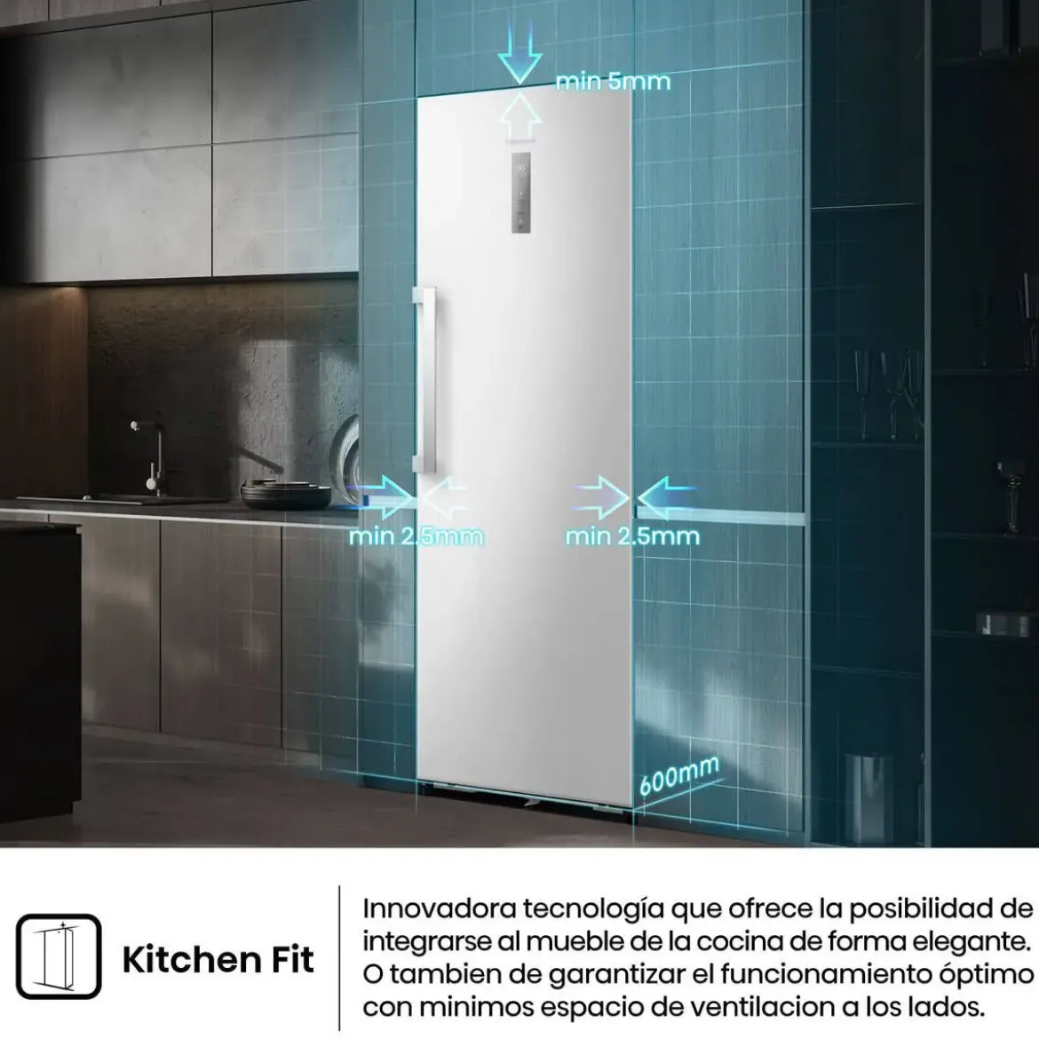 Frigorífico 1 Puerta Hisense No Frost 372 L Blanco RL3K370SEWE1