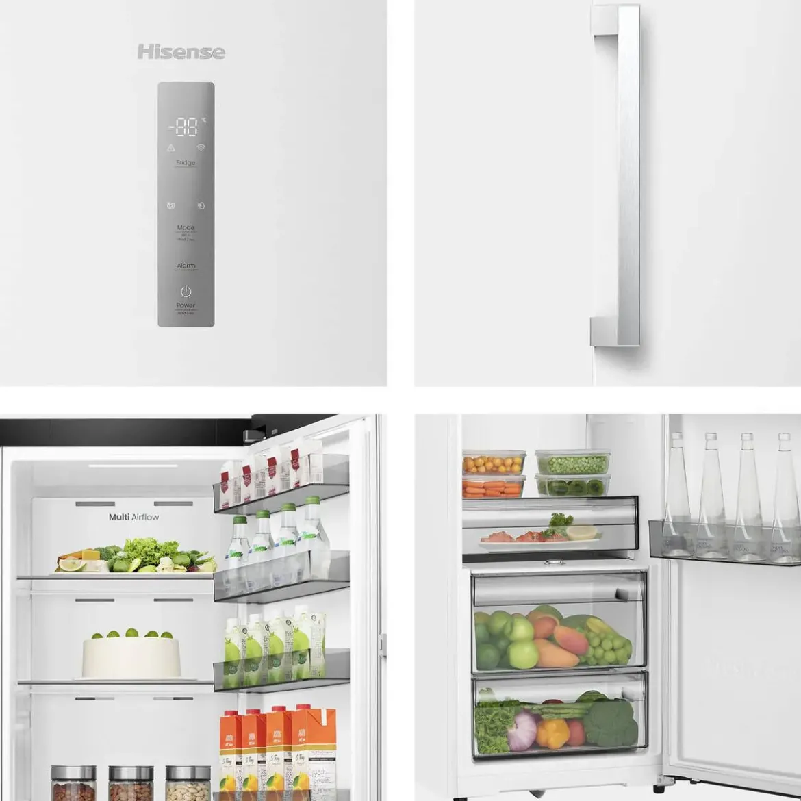 Frigorífico 1 Puerta Hisense No Frost 372 L Blanco RL3K370SEWE1