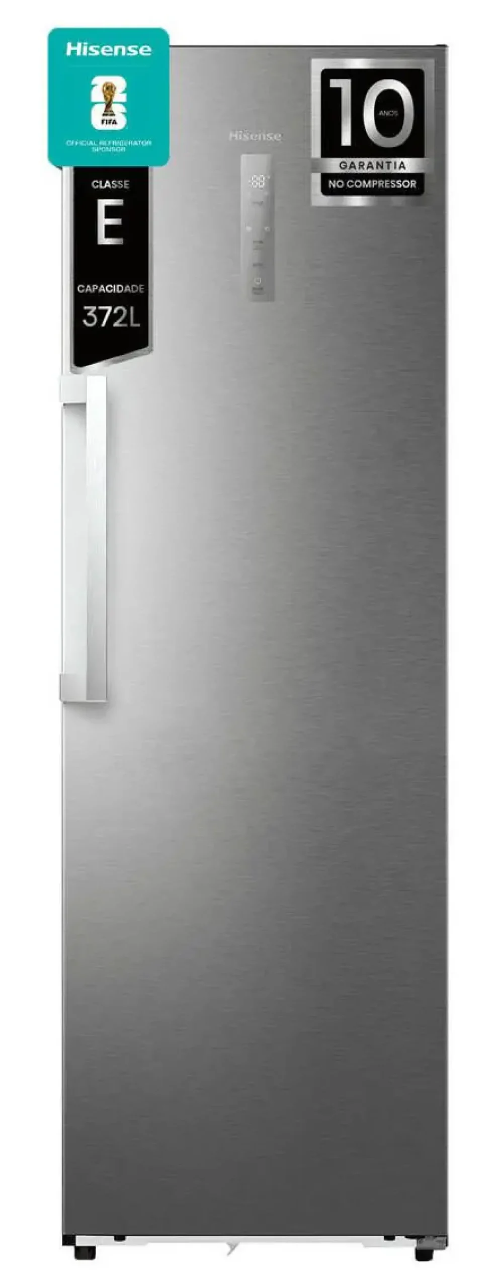 Frigorífico 1 Puerta Hisense RL3K370SAIE1 No Frost Inox 372L Kitchen Fit