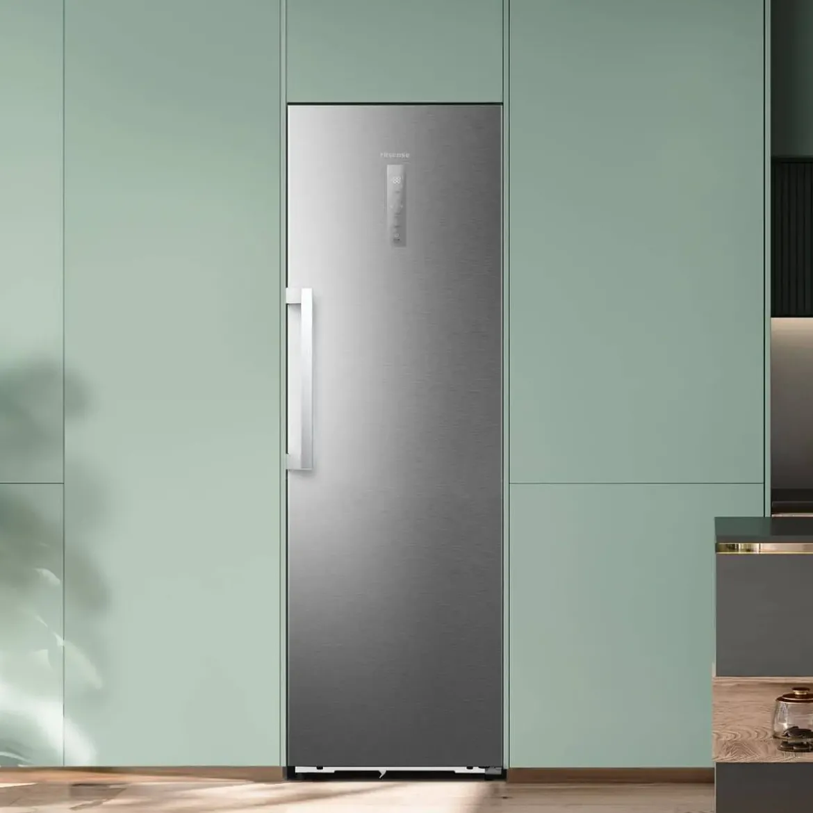 Frigorífico 1 Puerta Hisense RL3K370SAIE1 No Frost Inox 372L Kitchen Fit