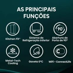 Frigorífico 1 Puerta Hisense RL3K370SAIE1 No Frost Inox 372L Kitchen Fit