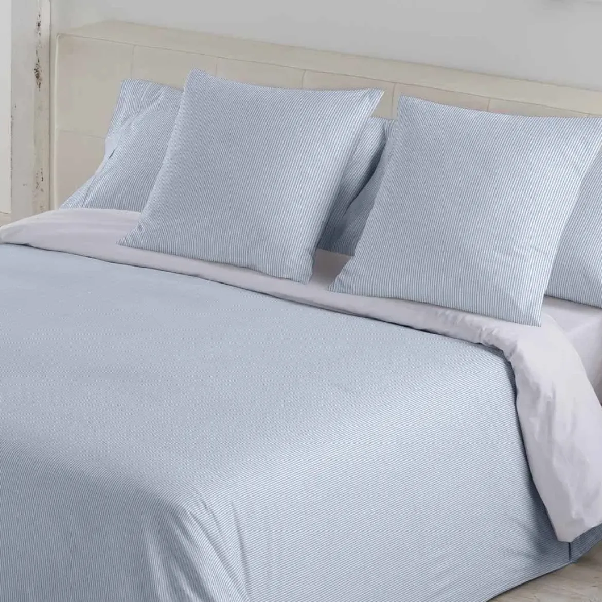 Funda Nórdica 200 Hilos Cama 90 GRETA Azul