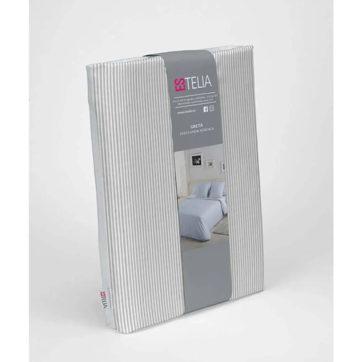 Funda Nórdica 200 Hilos Cama 105 GRETA Perla