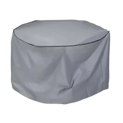 Funda para Mesa Redonda 132x132x75 cm Gris Oscuro MB-204134