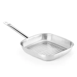 Grill con Rayas Profesional Estructura de Acero Inoxidable 24 cm A121629