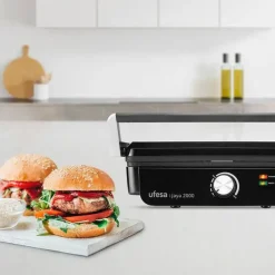 Grill Eléctrico UFESA Jaya 2000W 180º Antiadherente JAYA2000