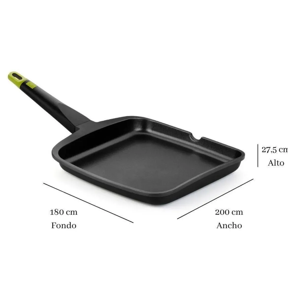 Grill Liso de 22 cm FOODIE A491322