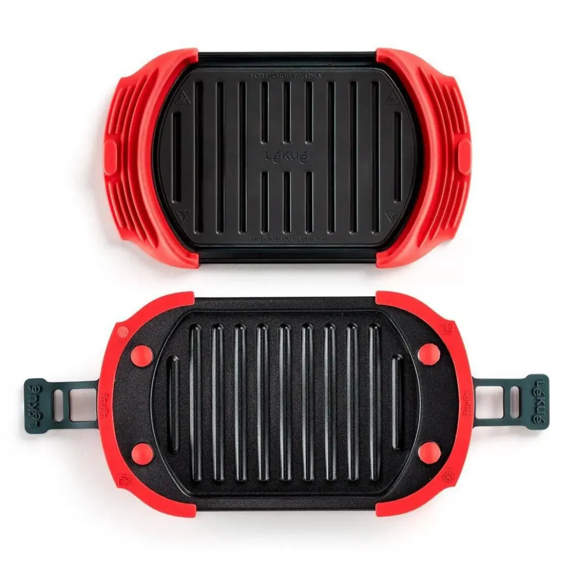 Grill para Microondas Color Rojo 3-4 Personas LEKUE 881800