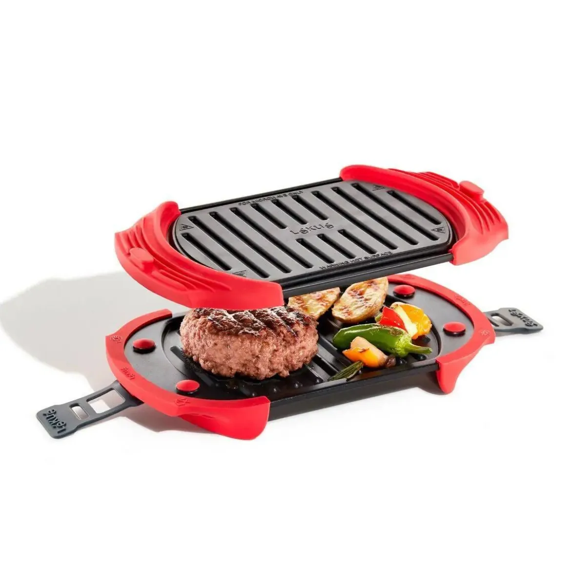 Grill para Microondas Color Rojo 3-4 Personas LEKUE 881800
