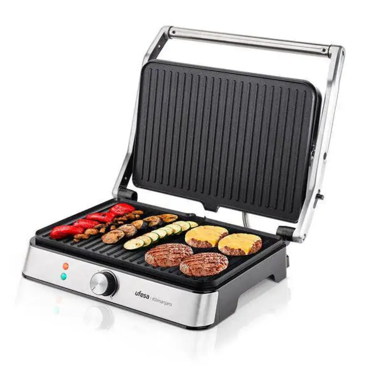 Grill UFESA 2200W Placa Grande Antiadherente 6 Rebanadas UFESA-KILIMANJARO