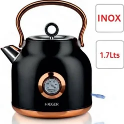 Hervidor Eléctrico 1,7 L 2200W Diseño Art Deco HAEGER EK22B024A