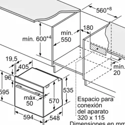 Horno Balay Multifunción 60cm Cristal Negro A 3HB5131N3