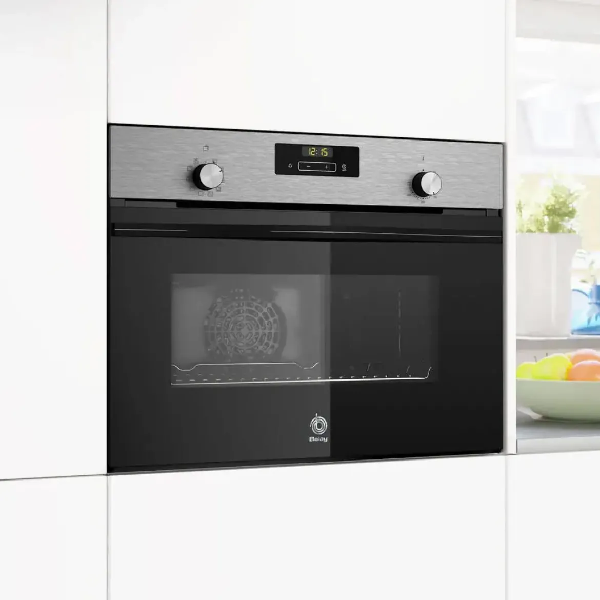 Horno Compacto Balay Multifunción 45cm 71L Cristal Negro Inox 3CB4130X3