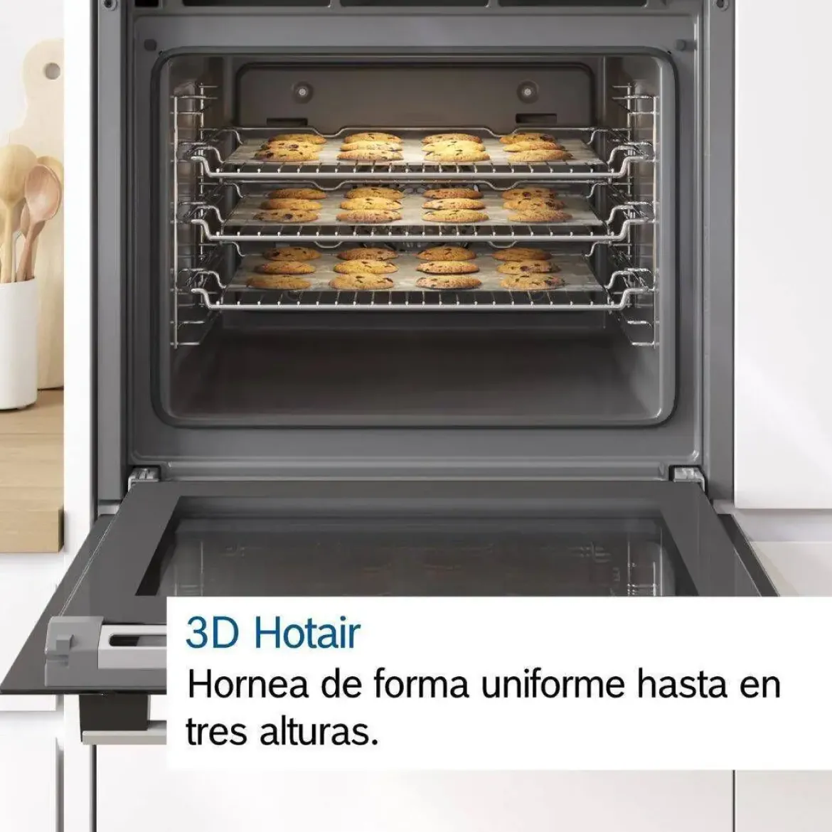 Horno Multifunción Bosch Pirolítico Air Fry Negro HBA171EB2