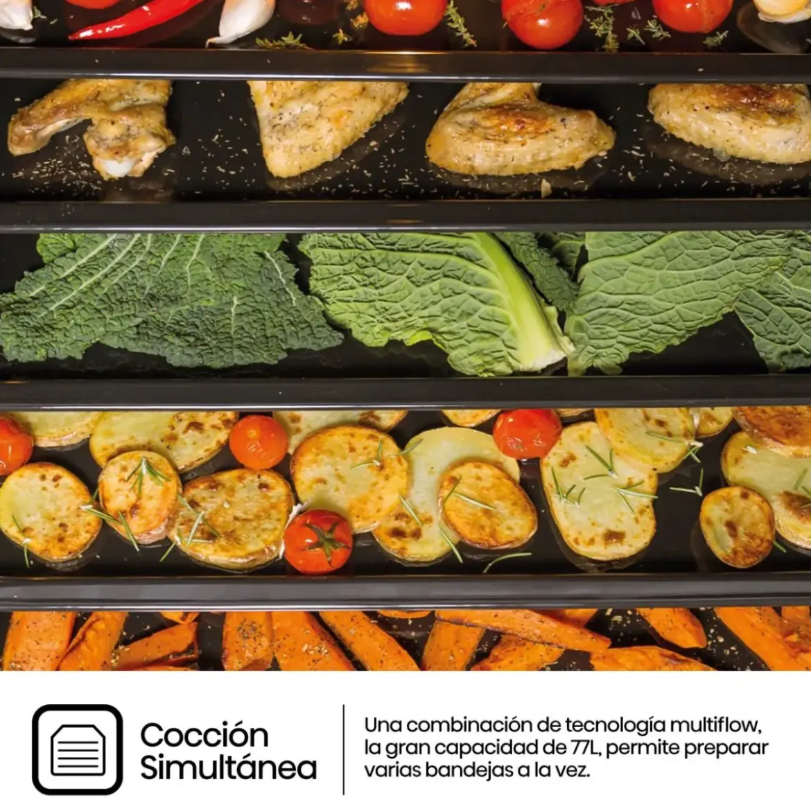 Horno Multifunción Hisense 77L Hidrolítico Inox BI62216AXE2