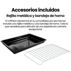 Horno Multifunción INFINITON 45L 2800W Inox Clase A 40TAX1