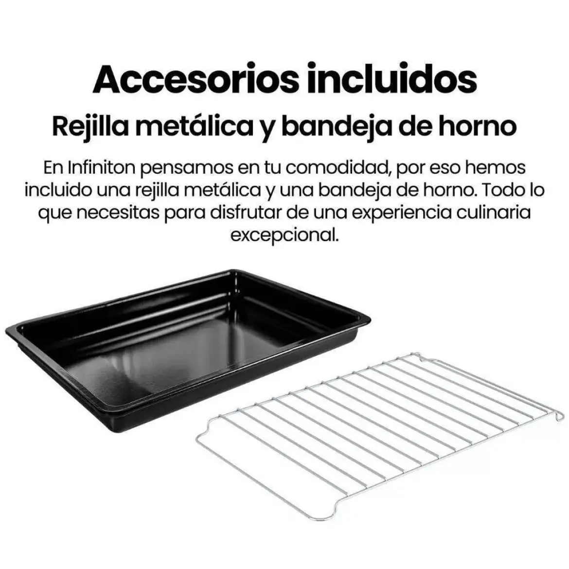Horno Multifunción INFINITON 45L 2800W Inox Clase A 40TAX1