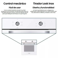 Horno Multifunción Radiación Cristal Blanco 70 L A INFINITON WF470