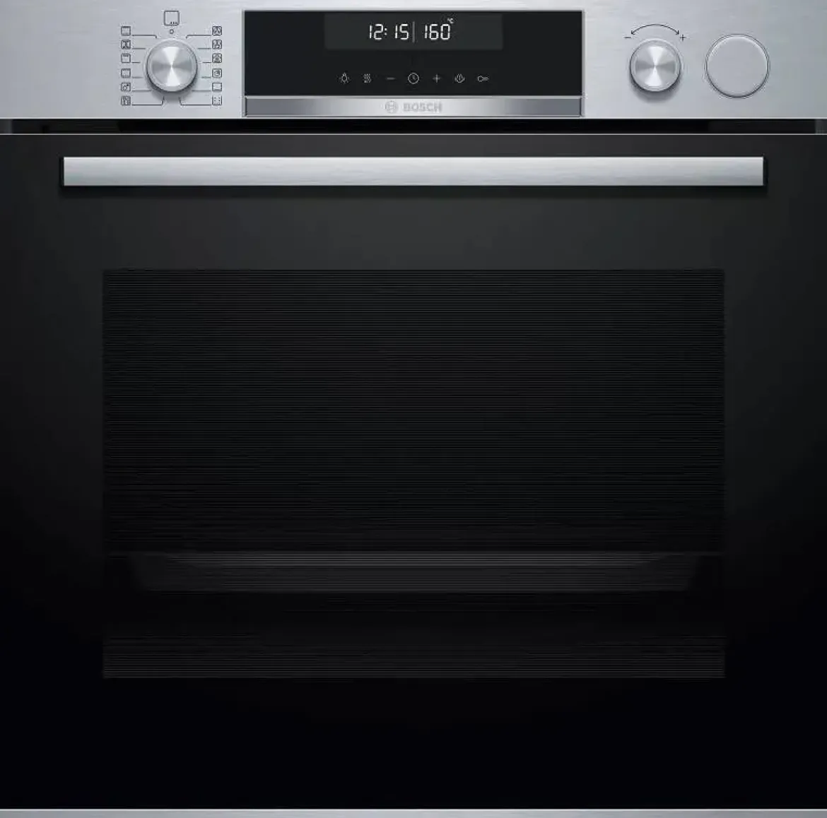 Horno Multifunción Vapor Bosch 71L Cristal Negro Inox HRA5380S1