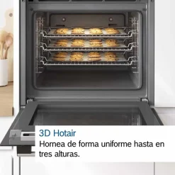 Horno pirolítico Bosch AirFry Gourmet cristal negro inox HBG578ES3