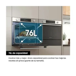 Horno Pirolítico SAMSUNG 76 Litros Clase A+ NV7B41301AS