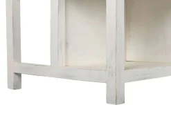 Isla de Cocina con Encimera de Mármol y Cajones Color Blanco MB-224036
