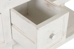 Isla de Cocina con Encimera de Mármol y Cajones Color Blanco MB-224036