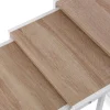 Juego de 3 Mesas Auxiliares de Madera y Metal TILO Claras 21300071