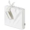 Juego de Sábanas de Algodón 500 hilos Blanco 150 cm TELIA HOME