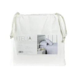 Juego de Sábanas de 180 cm de 600 Hilos Color Blanco ESTELIA 376765