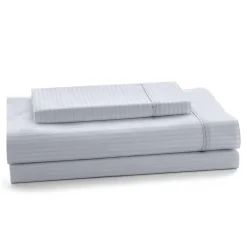 Juego de Sábanas de 105 cm de Satén Color Blanco ESTELIA 252439