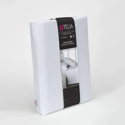 Juego de Sábanas de 105 cm de Satén Color Blanco ESTELIA 252439