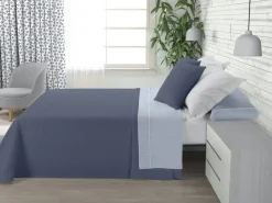 Juego de Sábanas 200 hilos Cama 105 GRETA Azul